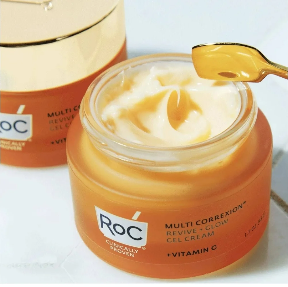RoC Multi Correxion Revive + Glow Gel Vitamin C Cream 1.7 oz NIB